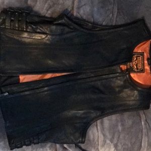 Women’s leather vest